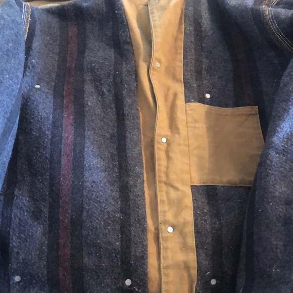 Men’s VTG Y2k thrashed carhartt corduroy collar blanket lined jacket - Picture 14 of 15